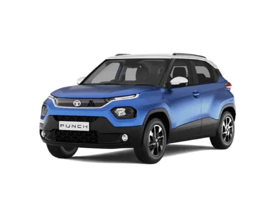 Tata Punch Blue Car