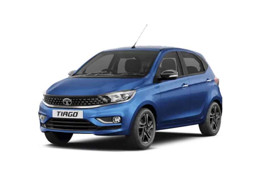 Tata Tiago Blue Color Car